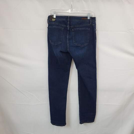 Kut From The Kloth Blue Cotton Blend Boyfriend Jeans WM Size 8 NWT image number 2