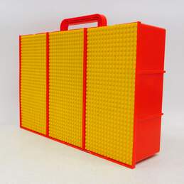 Vintage 1989 Lego Storage Carry Case Box Slide Lid Plates Storage Container