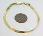 14K Gold Herringbone Chain Bracelet For Repair 2.4g image number 6