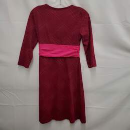 Patagonia WM's Margot All Over Heart Print Red & Pink Organic Cotton Dress Size SM alternative image