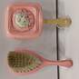 Pink Baby Rattle & Brush w/ Puppy Graphic image number 3