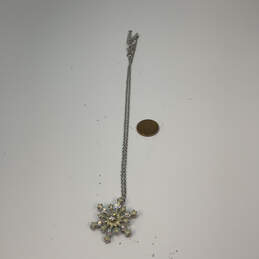 Designer Kirks Folly Silver-Tone Rhinestone Snowflake Pendant Necklace alternative image