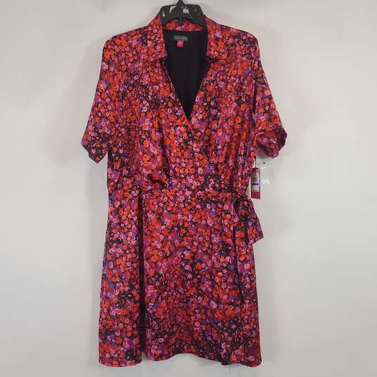 Vince Camuto Women Red Floral Dress XL NWT image number 1