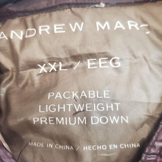 Andrew Marc Women Maroon Puffer Jacket XXL image number 3