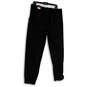 NWT Mens Black Elastic Waist Zip Pocket Drawstring Jogger Pants Size Medium image number 2