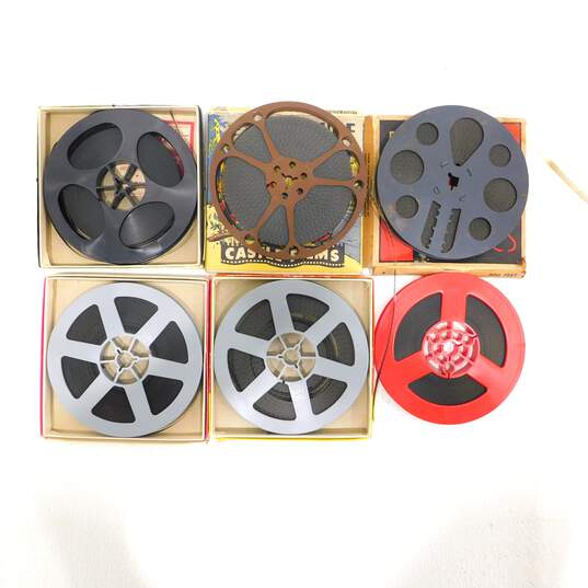 VTG Super 8 Silent B&W Film Reels Prehistoric Planet Battle In Outer Space Circus Slickers + image number 3