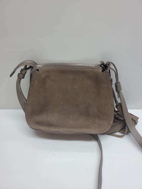 AllSaints Mori Crossbody Leather Almond Brown Shoulder Bag image number 2