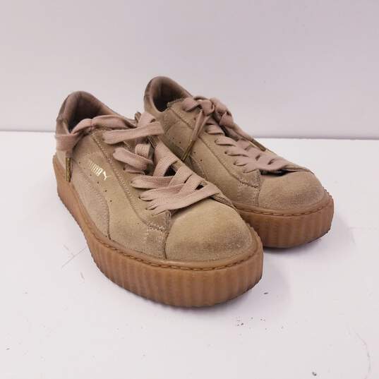 Puma x Fenty by Rhianna Suede Creepers Sneakers Oatmeal 8 image number 4