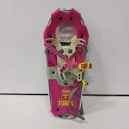 Tubbs Storm Youth Snowshoes - Pink & Tan 19in image number 1