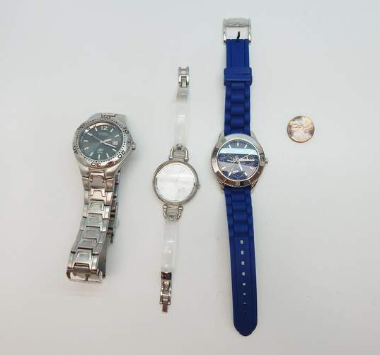 Fossil Silver Tone His & Hers Watches 227.8g image number 8