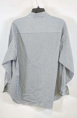 Ralph Lauren Womens White Green Striped Long Sleeves Button-Up Shirt Size 2X alternative image