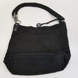 The Sak Woven Shoulder Bag Black