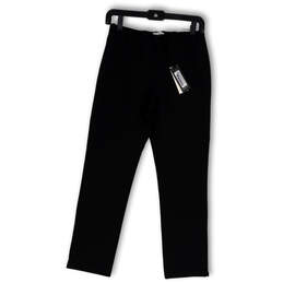 NWT Womens Black Stretch Flat Front Side Zip Skinny Ankle Pants Size Small