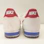 Nike Women Classic Cortez Leather White Red Casual Sneaker sz 6.5 image number 3