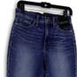 NWT Womens Blue Denim Medium Wash Pockets Skinny Leg Jeans Size 28P image number 3