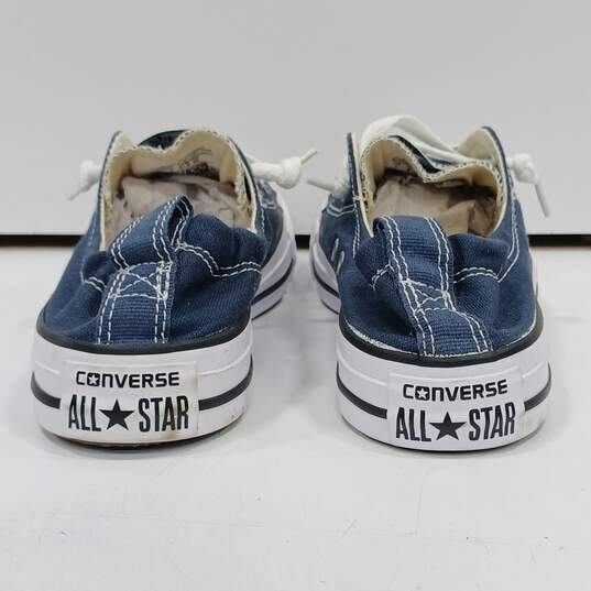 Converse Slip On Blue Sneakers Women's Size 7 image number 4