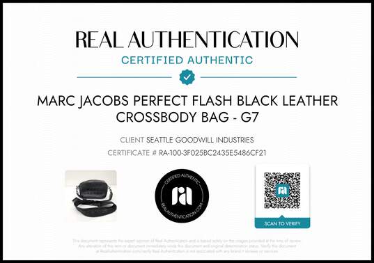 Marc Jacobs Flash Black Leather Crossbody Bag w/COA image number 1