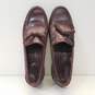 Florsheim Burgundy Leather Kiltie Tassel Loafers Shoes Men's Size 10 D image number 7