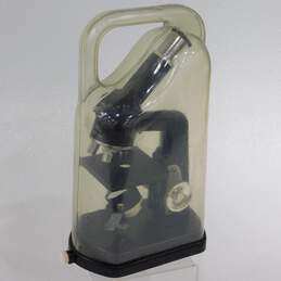 VTG Lionel Sears Microscope in Plastic Case 100x 200x 300x Untested alternative image