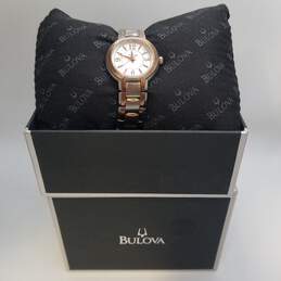 Bulova 98L153 27mm Two-Tone Analog Watch W/Box 61.0g
