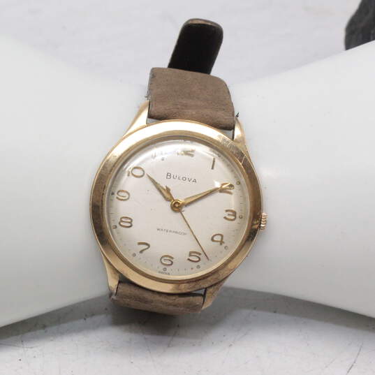 Vintage Bulova 10K Rolled Gold Plate 17 Jewel Watch - 25.7g image number 1