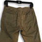 Womens Green Flat Front Slash Pocket Straight Leg Chino Pants Size 0 image number 3
