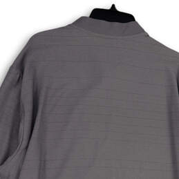 NWT Mens Gray Long Casual Sleeve Band Collar Full-Zip Jacket Size 2XL