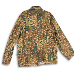 NWT Mens Multicolor Camouflage Button Front Military Jacket Size 58 alternative image