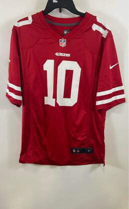 Nike NFL 49ers Garoppolo #10 Red Jersey - Size Medium