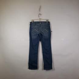 Womens Medium Wash 5-Pockets Design Stretch Denim Straight Leg Jeans Size 29s alternative image