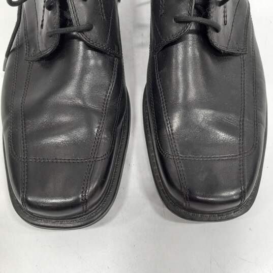 Clarks Men's Black Leather Dress Shoes Size 9M image number 7