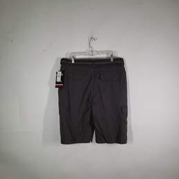 NWT Mens Slash Pockets Belted Flat Front Hiking Cargo Shorts Size 38 alternative image