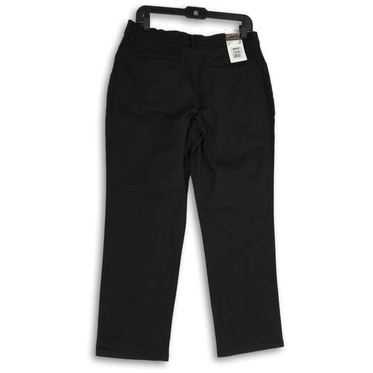 NWT Lee Womens Black All Day Straight Leg Mid-Rise Ankle Pants Size 10 image number 2
