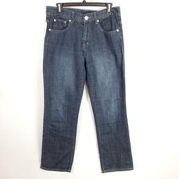 Bogari Men Dark Blue Straight Jeans Sz 34 NWT