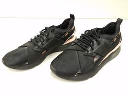 Puma Muse X-2 Metallic Black Rose Gold Women's Athletic Shoes Size 9