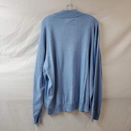 Jack Nicklaus Blue Zip Neck Henley Sweater alternative image