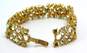 Vintage Crown Trifari Gold Tone Rhinestone Bracelet 31.3g image number 4