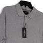 NWT Mens Gray Short Sleeve Collared Button Front Golf Polo Shirt Size S image number 3