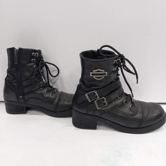 Harley Davidson Leather Boots Women's Size 8M image number 4