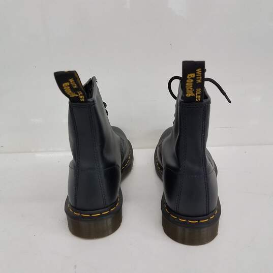 Dr. Martens Black Leather Boots Size 8 image number 4