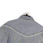 NWT Womens Blue Denim Long Sleeve Pockets Button Front Jean Jacket Size S image number 4