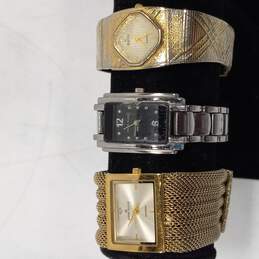 Bundle Of 3 Gold Tone & Silver Tone Watches