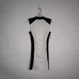 NWT Womens Colorblock Crew Neck Sleeveless Short Sheath Dress Size XS alternative image