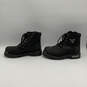 Mens Stealth 91642 Black Leather Lace-Up Ankle Motorcycle Boots Size 9.5 W image number 3