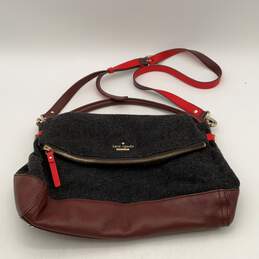 Kate Spade Womens Multicolor Leather Adjustable Strap Bottom Stud Crossbody Bag
