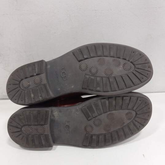UGG Men's Morrison Brown Leather Treadlite Boots image number 5
