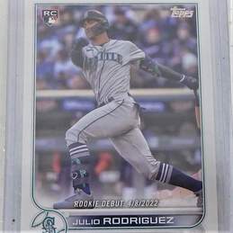 2022 Julio Rodriguez Topps Rookie Seattle Mariners alternative image