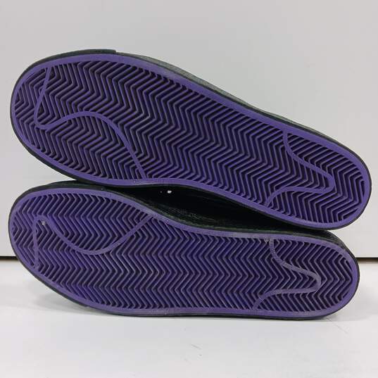 Nike Blazer High Black, Purple & Yellow Sneakers Size 9.5 image number 6