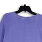 Womens Purple Crew Neck Long Sleeve Pullover Sweatshirt Size Medium image number 1