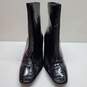 Raid Black Patent Leather Croc Pattern Size 8 Ankle Boots IOB image number 1